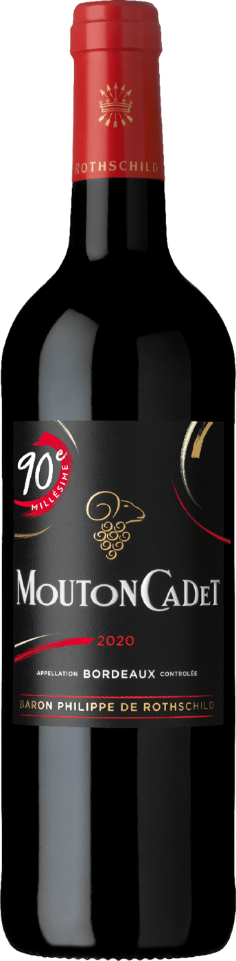 Rothschild Mouton Cadet Rouge '90e Millésime' - ab 3 Flaschen in der Holzkiste