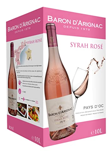 Baron d'Arignac - Roséwein Syrah IGP Pays d'Oc - Bag in Box BIB 10L (1 x 10L) von Baron d'Arignac