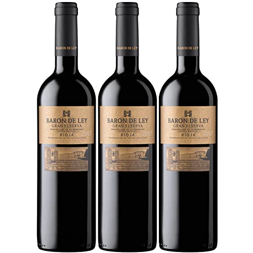 Barón de Ley Gran Reserva Tempranillo Trocken Rotwein Wein I Visando Paket (3 x 0,75l) von Barón de Ley