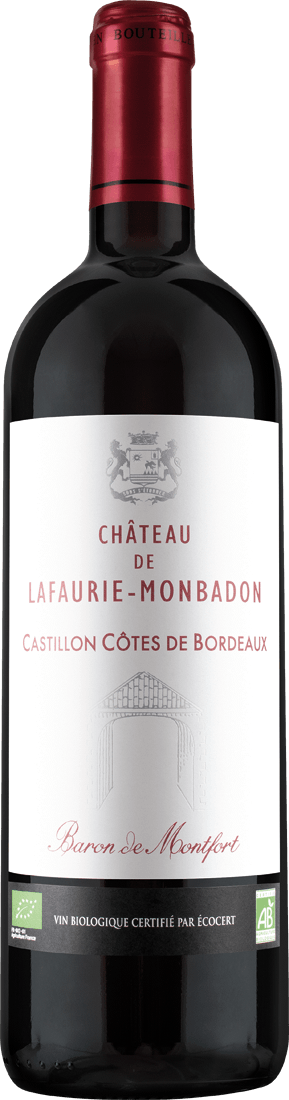 Château Lafaurie-Monbadon Castillon Côte de Bordeaux AOC 2016 von Baron de Montfort