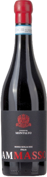 Barone Montalto Ammasso Rosso Sicilia DOC Jg. 2019 Cuvee aus 75 Proz. Nero dAvola, 10 Proz. Merlot, 10 Proz. Cabernet Sauvignon, 5 Proz. Nerello Mascalese Im Barrique gereift von Barone Montalto