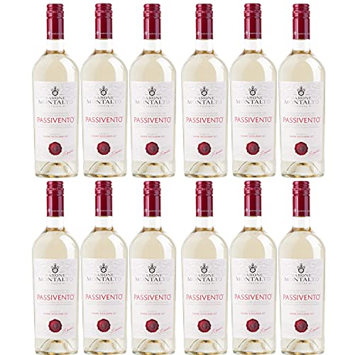 Barone Montalto Passivento Bianco Terre Siciliane IGT Weißwein Wein halbtrocken (12 Flaschen) von Barone Montalto