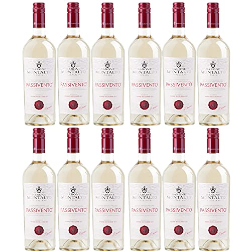 Barone Montalto Passivento Bianco Terre Siciliane IGT Weißwein Wein halbtrocken (12 Flaschen) von Barone Montalto