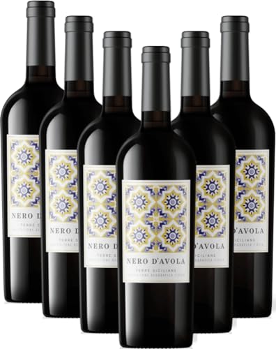 Nero d'Avola Artigiane IGT Barone Montalto Rotwein 6 x 0,75l VINELLO - 6 x Weinpaket inkl. kostenlosem VINELLO.weinausgießer von Barone Montalto