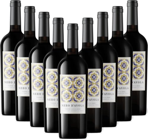 Nero d'Avola Artigiane IGT Barone Montalto Rotwein 9 x 0,75l VINELLO - 9 x Weinpaket inkl. kostenlosem VINELLO.weinausgießer von Barone Montalto
