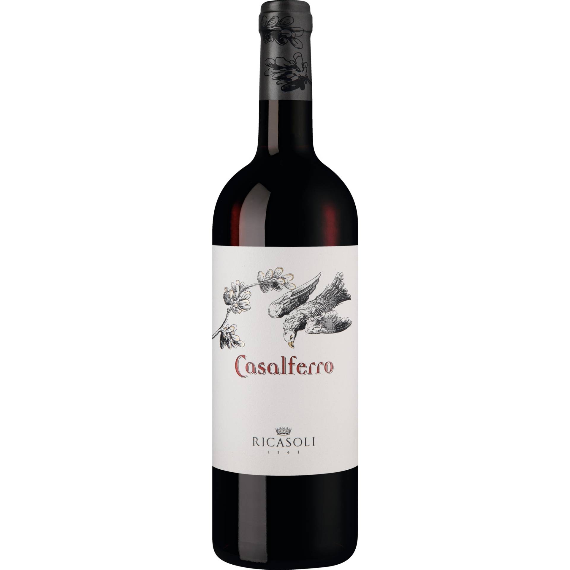 Casalferro Rosso, Toscana IGT, Toskana, 2019, Rotwein von Barone Ricasoli Spa, Firenze, Italia nella Cantina die Gaiole in Chianti (Siena) Italia