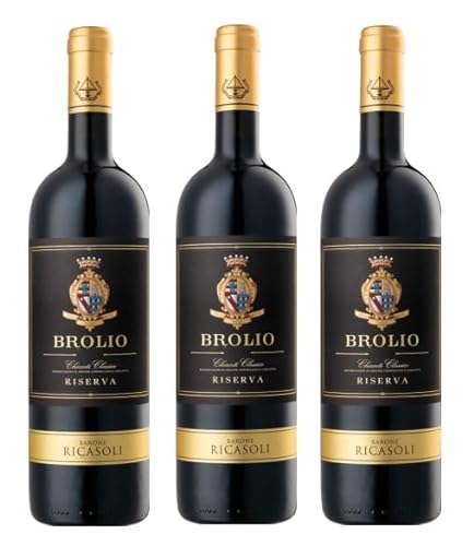3x 0,75l - 2020er - Barone Ricasoli - Brolio - Chianti Classico Riserva D.O.C.G. - Toscana - Italien - Rotwein trocken von Barone Ricasoli