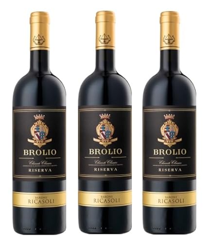 3x 0,75l - 2020er - Barone Ricasoli - Brolio - Chianti Classico Riserva D.O.C.G. - Toscana - Italien - Rotwein trocken von Barone Ricasoli