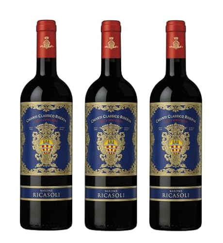 3x 0,75l - 2021er - Barone Ricasoli - Rocca Guicciarda - Chianti Classico Riserva D.O.C.G. - Toscana - Italien - Rotwein trocken 3x 0,75l - 2021er - Barone Ricasoli - Rocca Guicciarda - Chianti Classico Riserva D.O.C.G. - Toscana - Italien - Rotwein trocken von Barone Ricasoli