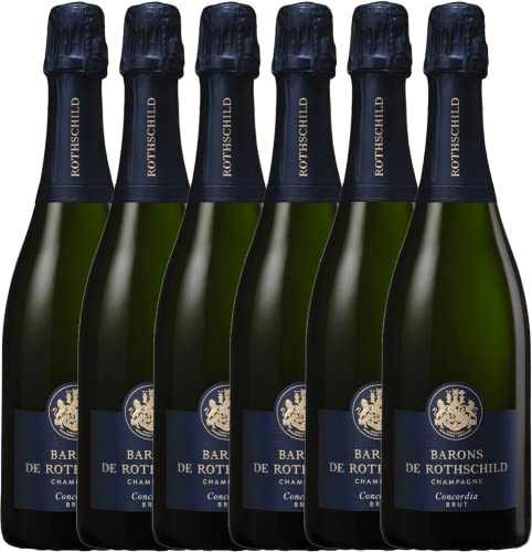 6 Flaschen Barons de Rothschild Champagne | »Concordia« Brut Champagner NV 0.75 l 12% vol von Baron de Rothschild