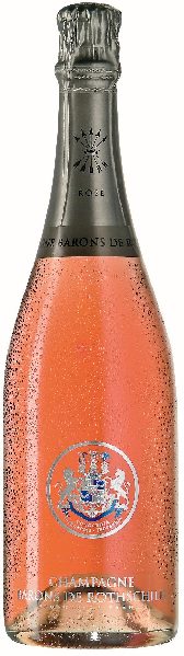 Barons de Rothschild. Champagne Barons de Rothschild rose Jg. Cuvee aus 85 Proz. Chardonnay, 15 Proz. Pinot Noir von Barons de Rothschild.