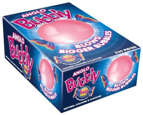 Anglo Bubbly Full Box Bubblegum Retro Süßigkeiten Süßigkeiten von Barratt