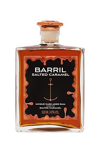 Barril Rum | Barril Salted Caramel Cask Aged Rum | 500 ml | Süß-salzige Aromen von Sahnekaramell und Premium-Meersalz | In Bourbon-Eichenfässern gereift | 42% Vol. Barril Rum | Barril Salted Caramel Cask Aged Rum | 500 ml | Süß-salzige Aromen von Sahnekaramell und Premium-Meersalz | In Bourbon-Eichenfässern gereift | 42% Vol. von Barril Rum