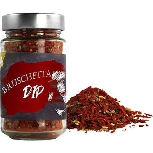 Bruschetta Dip Pesto-Mischung z.Anrühren Vegan hausgemacht BARRIQUE-Feine Manufaktur Deutschland 115g-Glas von Barrique