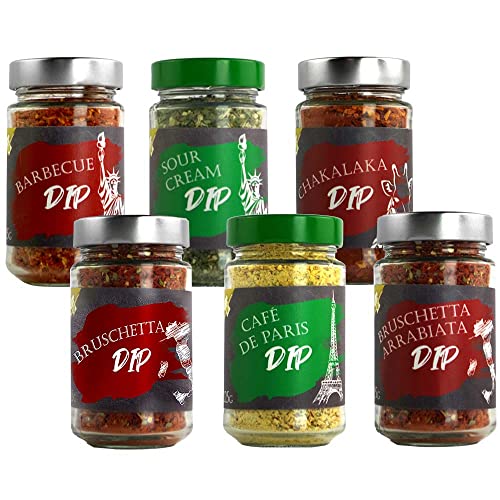 Dips Probier-Paket 6er Pack Pesto-Mischungen Vegetarisch hausgemacht BARRIQUE-Feine Manufaktur Deutschland 655g-Pack von Barrique