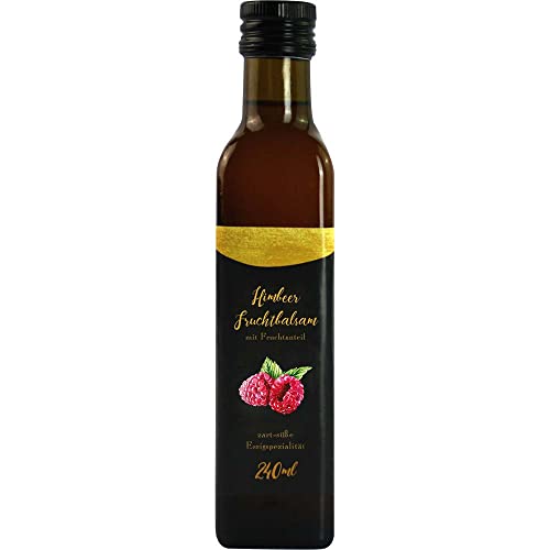 Essig-Balsam Himbeer Essig Zubereitung 24cl-Fl Vegan hausgemacht BARRIQUE-Feine Manufaktur Deutschland 240ml-Fl von Barrique