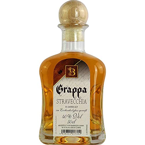 Grappa stravecchia 15 Jahre Italienisch.Tresterbrand Vegan BARRIQUE-Destillate und Liköre Italien 500ml-Fl von Barrique