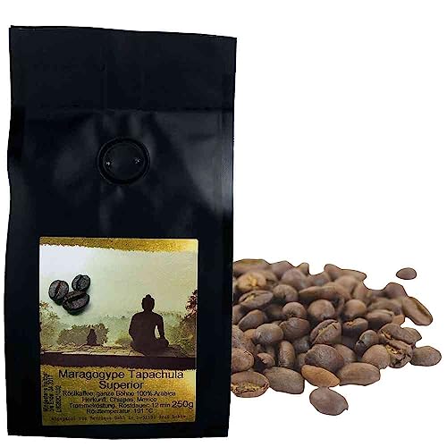 Kaffeebohnen Maragogype ganze Bohnen,100% Arabica Vegan Mexiko 250g-Pack von Barrique
