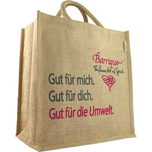 Pck.Tasche Jute 8er Flaschen 38x37x19 mit Henkeln BARRIQUE-Selektion Niederlande 1Stück Pck.Tasche Jute 8er Flaschen 38x37x19 mit Henkeln BARRIQUE-Selektion Niederlande 1Stück von Barrique