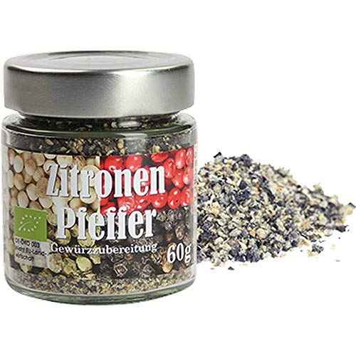 Pfeffer Zitronenpfeffer Pfeffermischung Vegan hausgemacht BARRIQUE-Feine Manufaktur Deutschland 60g-Glas Pfeffer Zitronenpfeffer Pfeffermischung Vegan hausgemacht BARRIQUE-Feine Manufaktur Deutschland 60g-Glas von Barrique