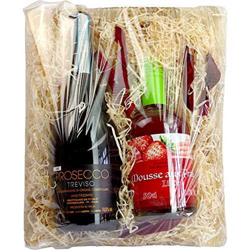 Präsent 'Fraise und Prosecco' Prosecco und Likör BARRIQUE-Präsentservice Deutschland 1Stück von Barrique