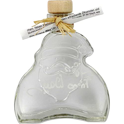 Präsent 'Frisco Way' Weihnachtsmann mit Gin BARRIQUE-Handabfüllungen Destillate Deutschland 200ml-Fl von Barrique