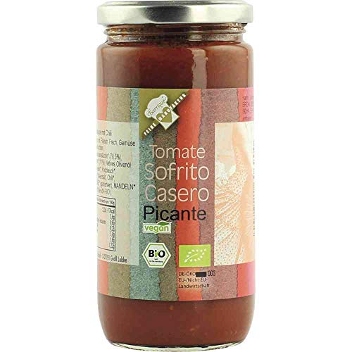Salsa Tomato Sofrito Picante Scharfe Tomatensauce Vegan BARRIQUE-Feine Manufaktur Deutschland 360mlGlas von Barrique