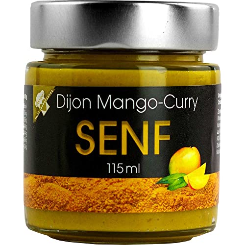 Senf Dijon-Senf mit Mango Dijon-Senf mit Mango Vegan hausgemacht BARRIQUE-Feine Manufaktur Deutschland 115mlGlas von Barrique