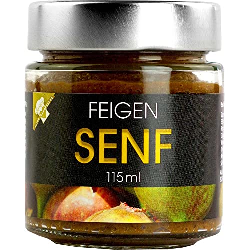 Senf Feigen-Senf mit Feigen Vegan hausgemacht BARRIQUE-Feine Manufaktur Deutschland 115mlGlas von Barrique