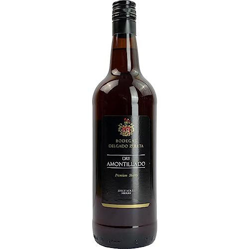 Sherry Amontillado 1L-Fl Jerez Weißwein Vegan halbtrocken Delgado Zuleta Spanien 1000ml-Fl von Barrique