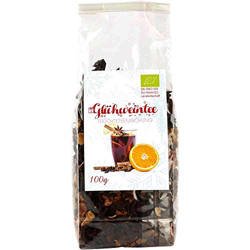 Tee Früchte 'Glühwein-Tee' Früchtetee-Mischung Vegan hausgemacht BARRIQUE-Feine Manufaktur Deutschland 100g-Pack von Barrique