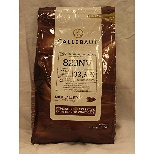 Callebaut Finest Belgian Milk Chocolate Callets min. 33,6 % 2500g Beutel (Feinste Vollmilchschokoladenkuvertüre) von Barry Callebaut