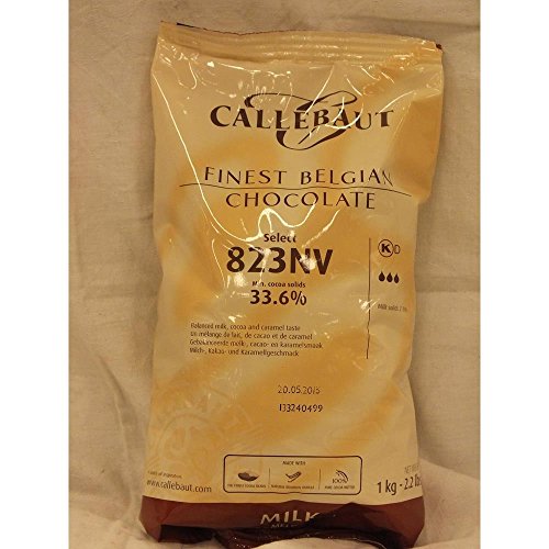 Callebaut Finest Belgian Milk Chocolate Select min. 33,6 % 1000g Beutel (Feinste Vollmilchschokoladenkuvertüre) von Barry Callebaut