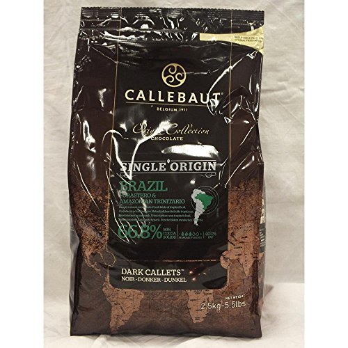 Callebaut Origin Collection Single Origin Brazil Dark Callets 66,8% 2500g Beutel (Dunkle Schokoladenkuvertüre) von Barry Callebaut