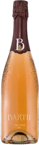 Barth. Aus biologischem Anbau Pinot Rose brut Rheingau Sekt b.A. Jg. 100 Proz. Spätburgunder von Barth.