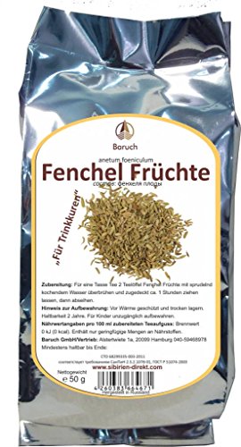Fenchel Früchte - (Anetum foeniculum) - 50g von Baruch
