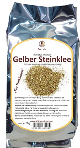 Gelber Steinklee - (Melilotus officinalis, Gewöhnlicher Steinklee, Echter Steinklee, Gebräuchlicher Steinklee, Honigklee) - 50g von Baruch