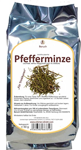 Pfefferminze - (Mentha piperita) - 50g von Baruch