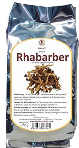 Rhabarber - (Rheum rhabarbarum, Gewöhnlicher Rhabarber, Gemüse-Rhabarber, Krauser Rhabarber) - 50g von Baruch