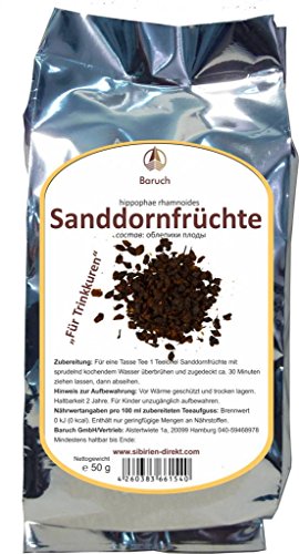 Sanddornfrüchte - (Hippophae rahmnoides) - 50g von Baruch