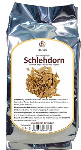 Schlehdorn - (Prunus spinosa, Schlehendorn, Schlehe, Heckendorn, Deutsche Akazie) - 50g von Baruch