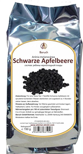 Schwarze Apfelbeere - (Aronia melanocarpa, Kahle Apfelbeere, Schwarze Eberesche) - 150g von Baruch