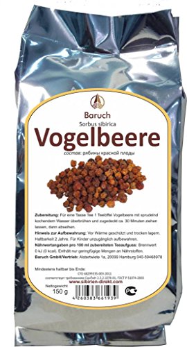 Vogelbeere - (Sorbus aucuparia, Sorbus sibirica, Eberesche, Vogelbeerbaum) - 150g von Baruch