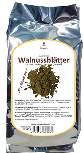 Walnussblätter - (juglans regia) - 50g von Baruch