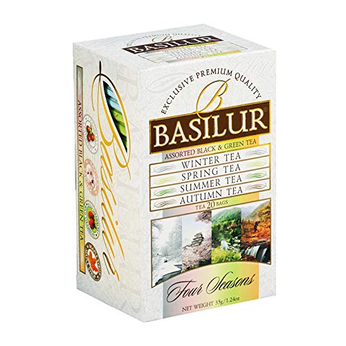 BASILUR Assorted Four Season Schwarzer & Grüner Tee 10x1.5g a10x2g von Basilur