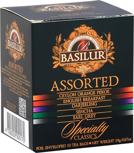 BASILUR Assorted Specialty Schwarzer & Grüner Tee 8x2g a 2x1,5g von Basilur