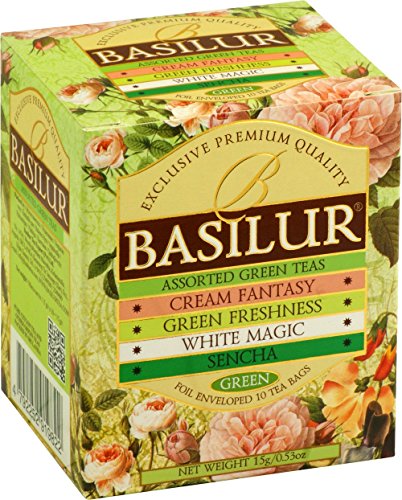 BASILUR Bouquet Assorted Grüner Tee 10x1,5g von Basilur