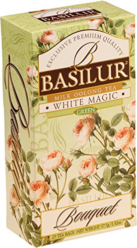 BASILUR Bouquet White Magic grüner Tee 25x1,5g von Basilur