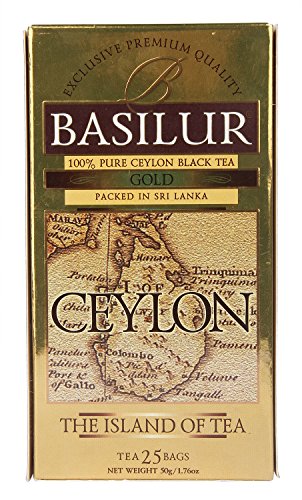 BASILUR Island of Tea Gold schwarzer Tee 25x1,5g von Basilur