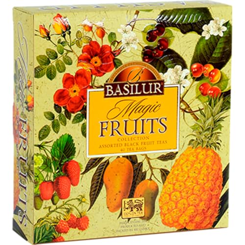 BASILUR Magic Fruits Assorted Gift Box Schwarzer Tee 40x2g BASILUR Magic Fruits Assorted Gift Box Schwarzer Tee 40x2g von Basilur